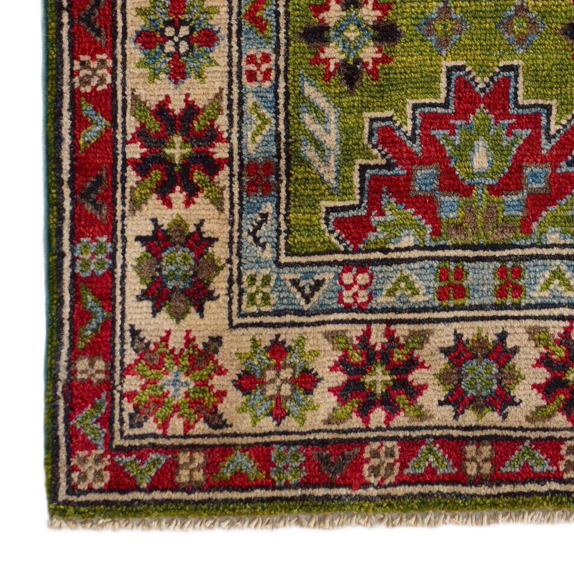 2' x 3' Hand Knotted Kazak Rug
