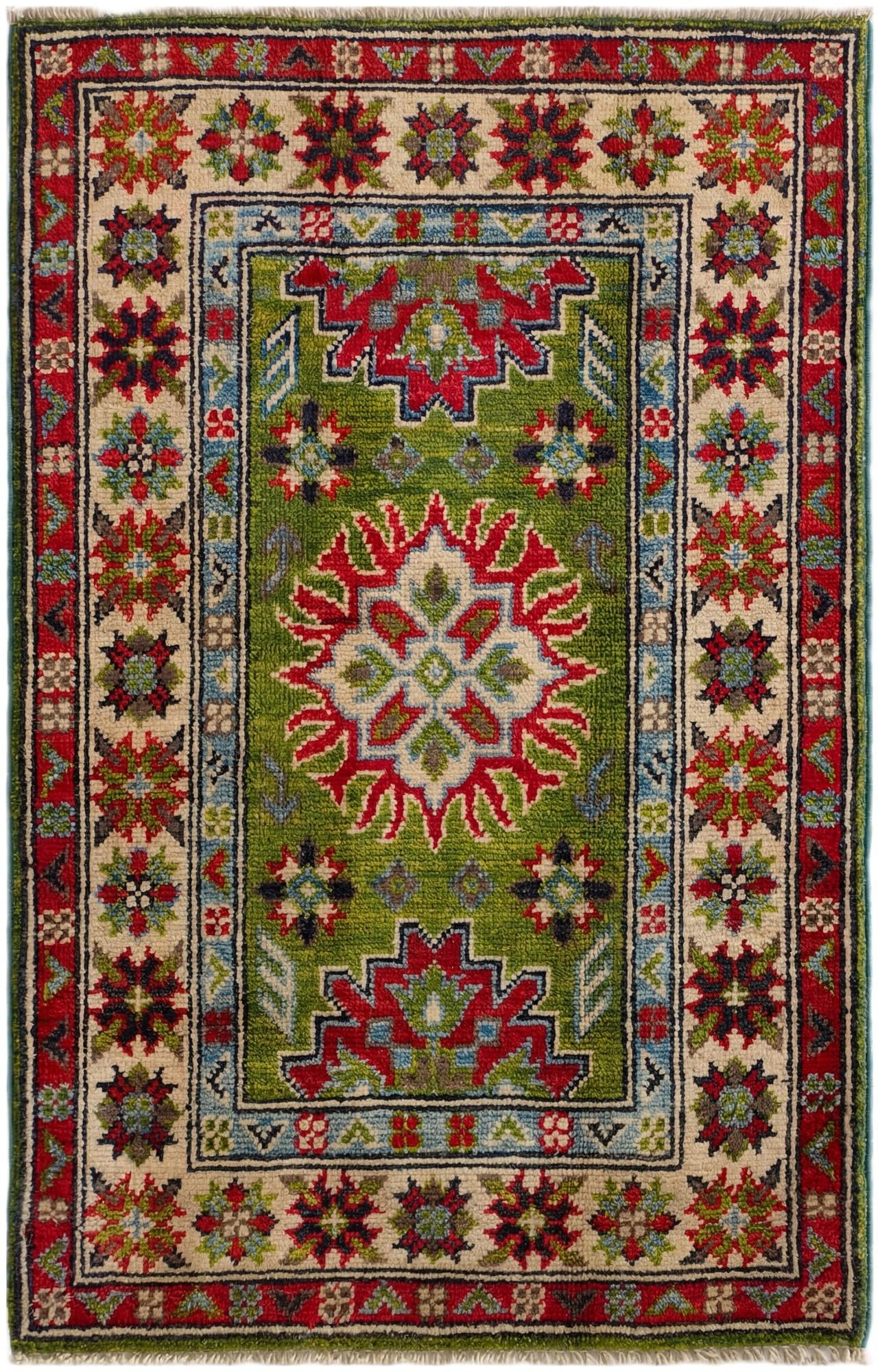 2' x 3' Hand Knotted Kazak Rug