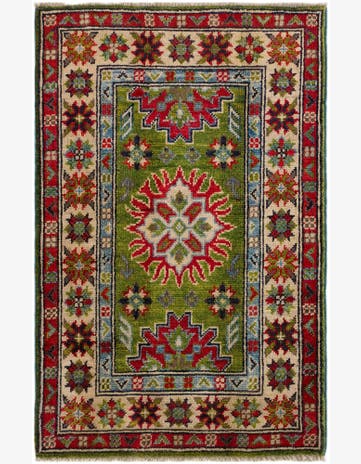 2' x 3' Hand Knotted Kazak Rug
