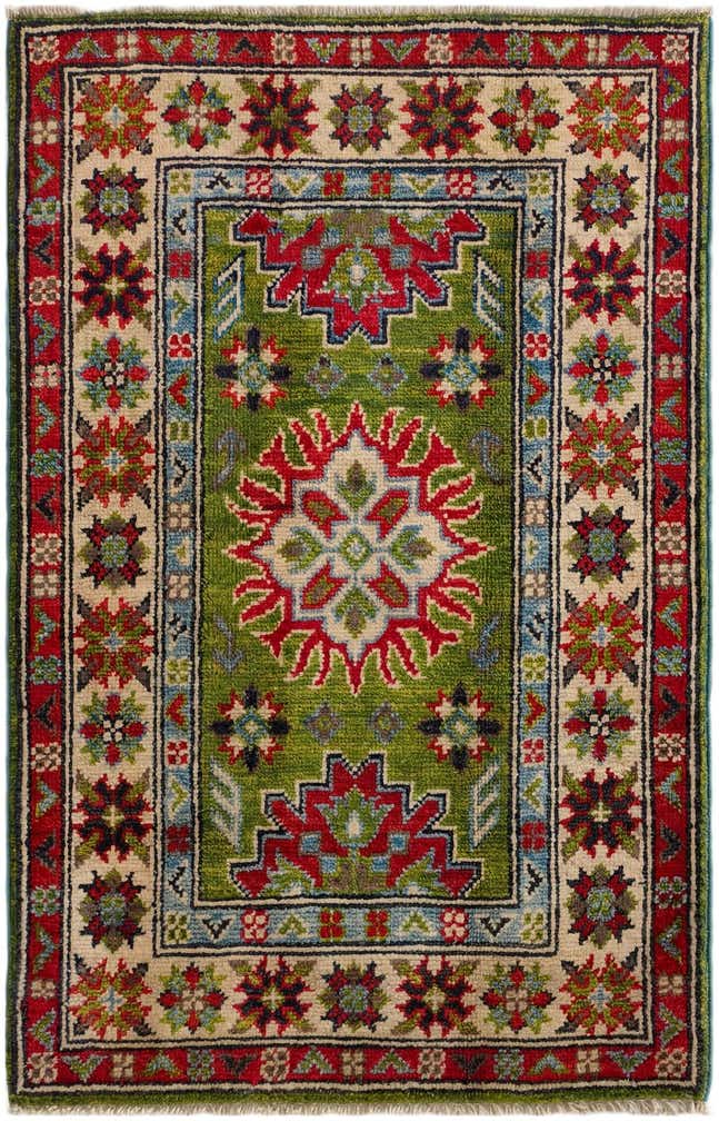 2' x 3' Hand Knotted Kazak Rug