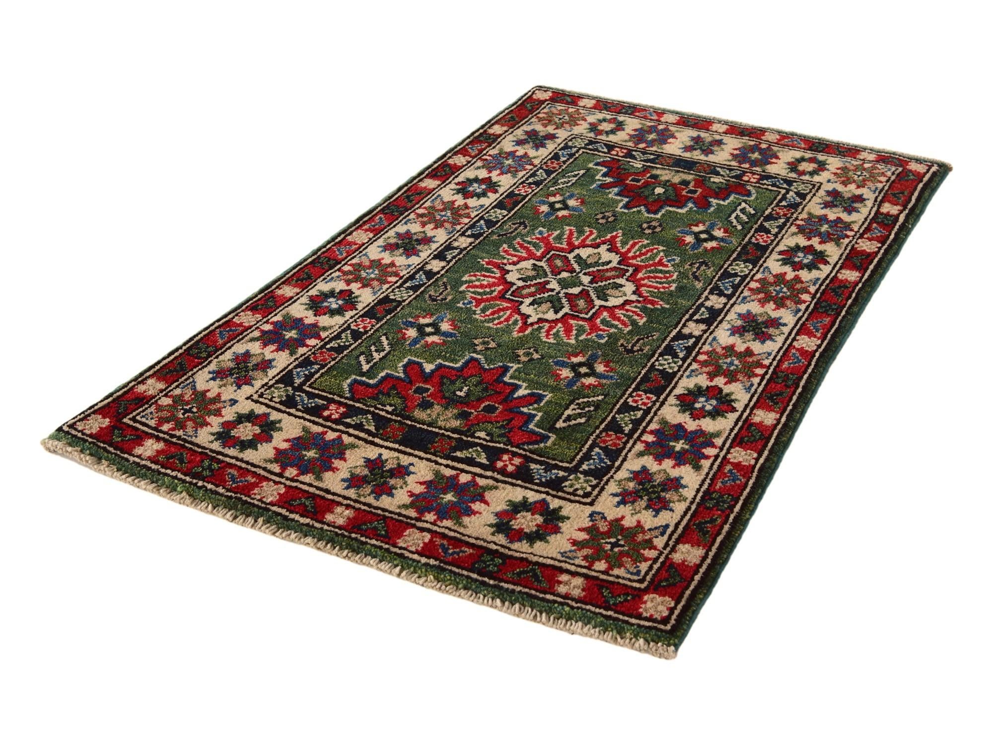 2' x 3' 2 Hand Knotted Kazak Rug