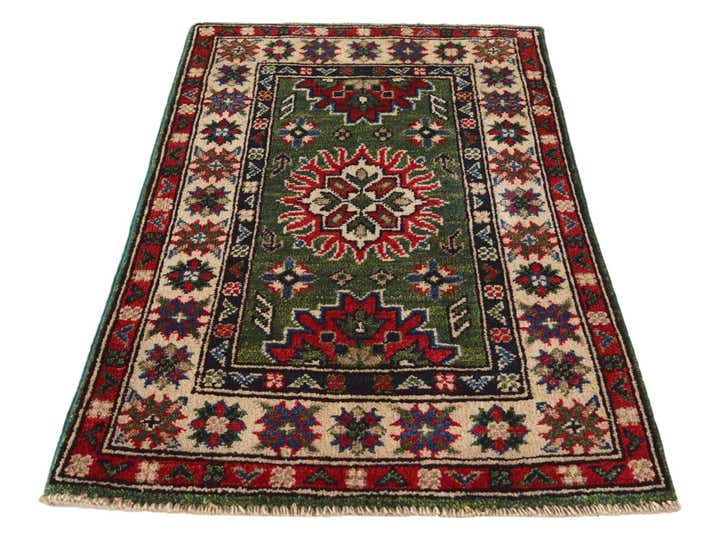 2' x 3' 2 Hand Knotted Kazak Rug