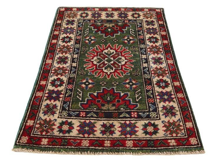 Detail image of 2' x 3' 2 Hand Knotted Kazak Rug