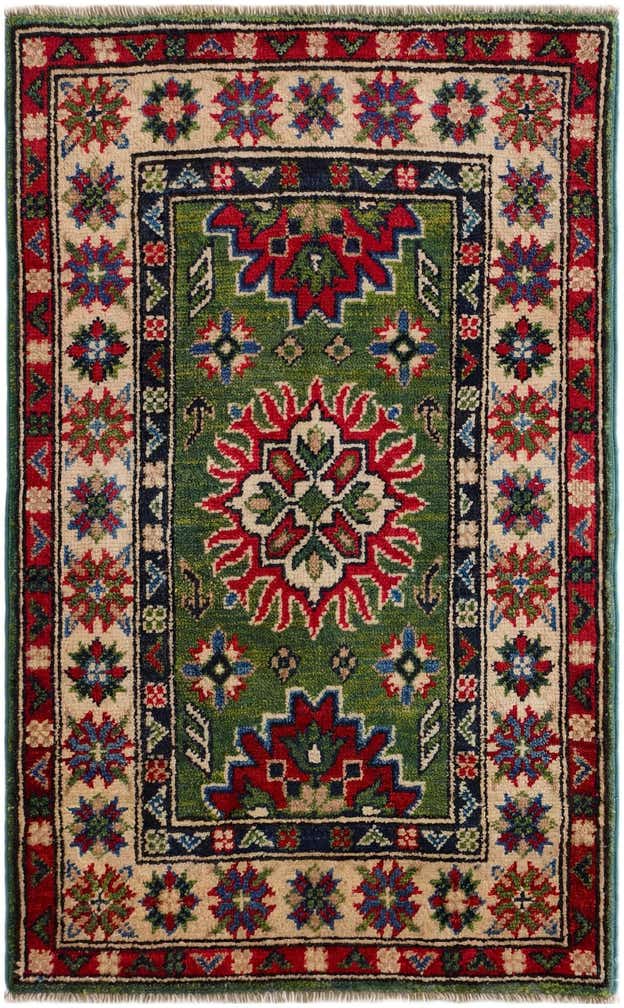 2' x 3' 2 Hand Knotted Kazak Rug