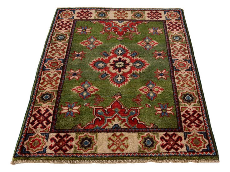 Detail image of 2' 1 x 2' 10 Hand Knotted Kazak Rug