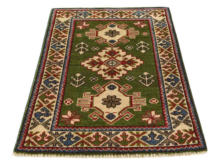 1' 11 x 2' 11 Hand Knotted Kazak Rug