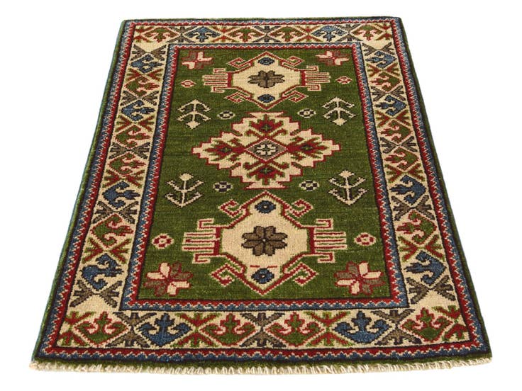 Detail image of 1' 11 x 2' 11 Hand Knotted Kazak Rug