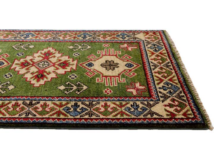 1' 11 x 2' 11 Hand Knotted Kazak Rug