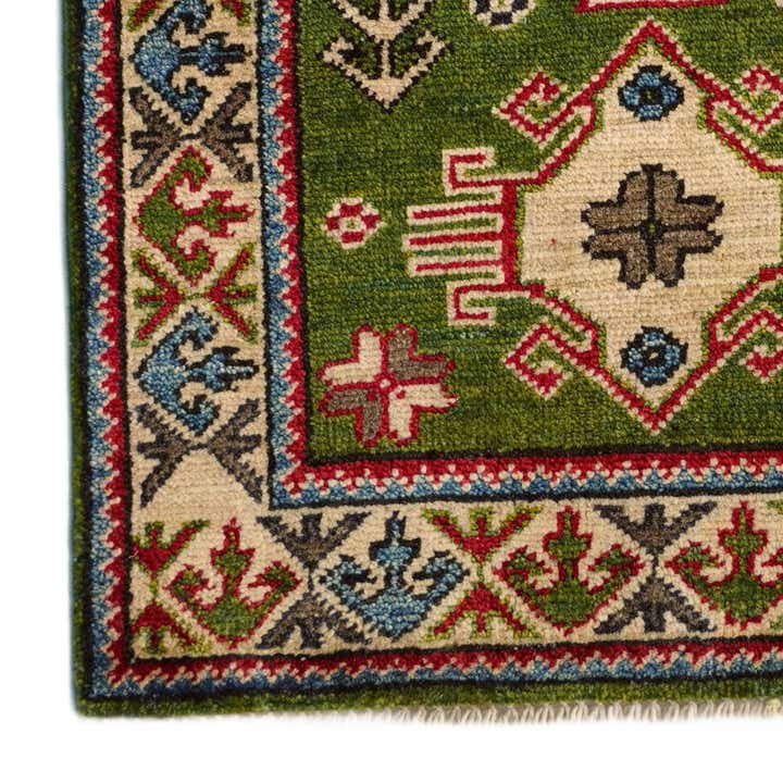 1' 11 x 2' 11 Hand Knotted Kazak Rug