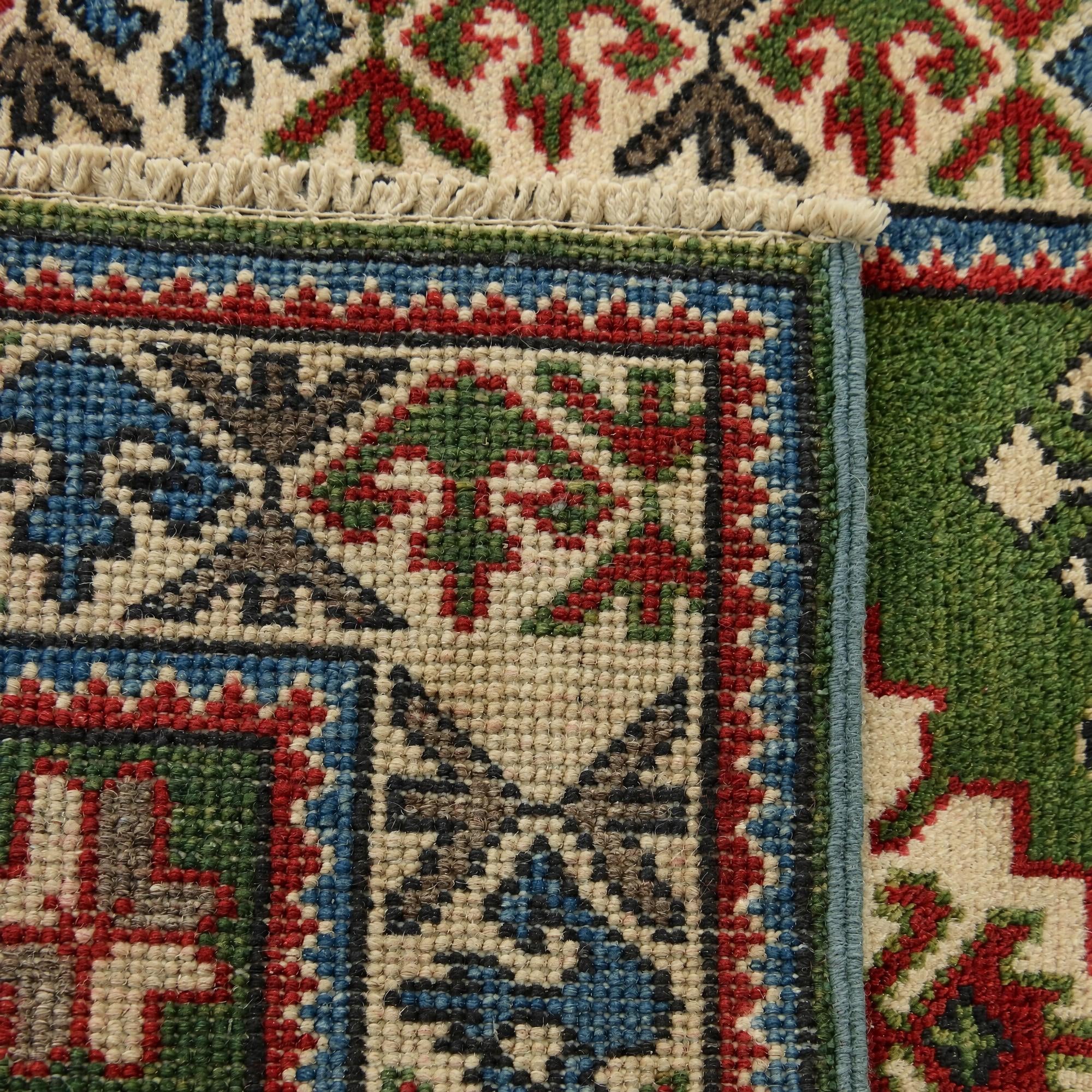 60cm x 90cm Hand Knotted Kazak Rug