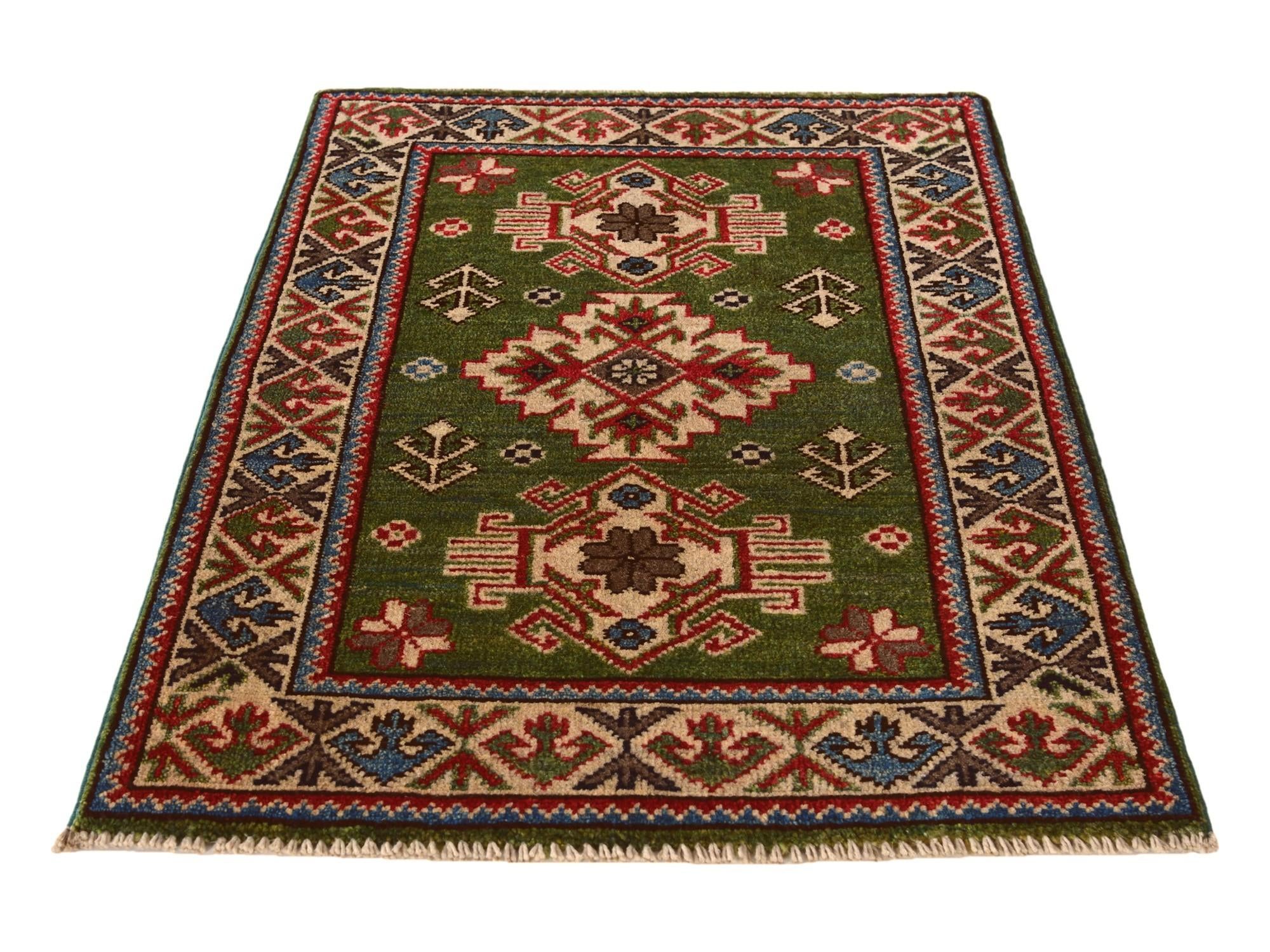 2' 1 x 2' 10 Hand Knotted Kazak Rug