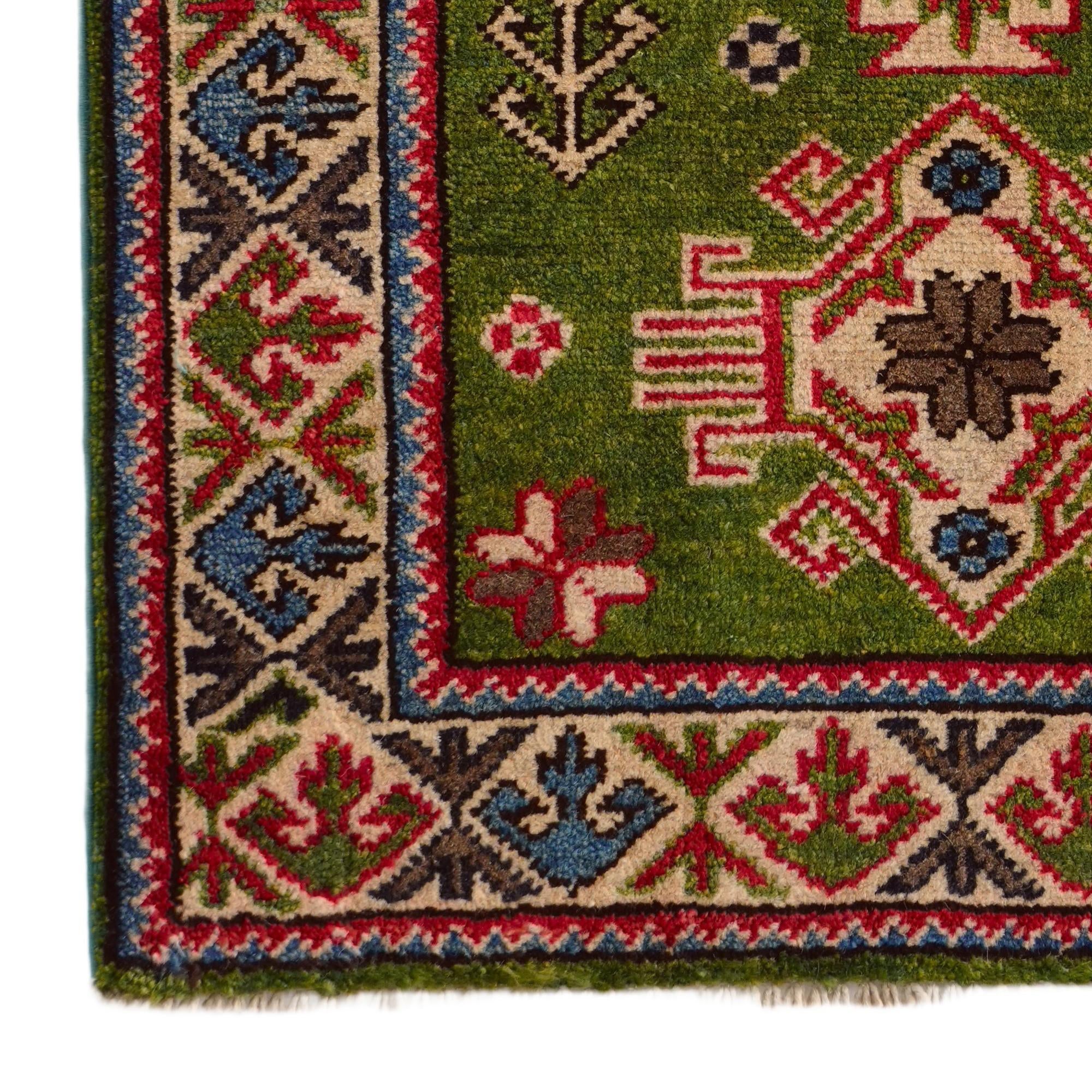 2' 1 x 2' 10 Hand Knotted Kazak Rug