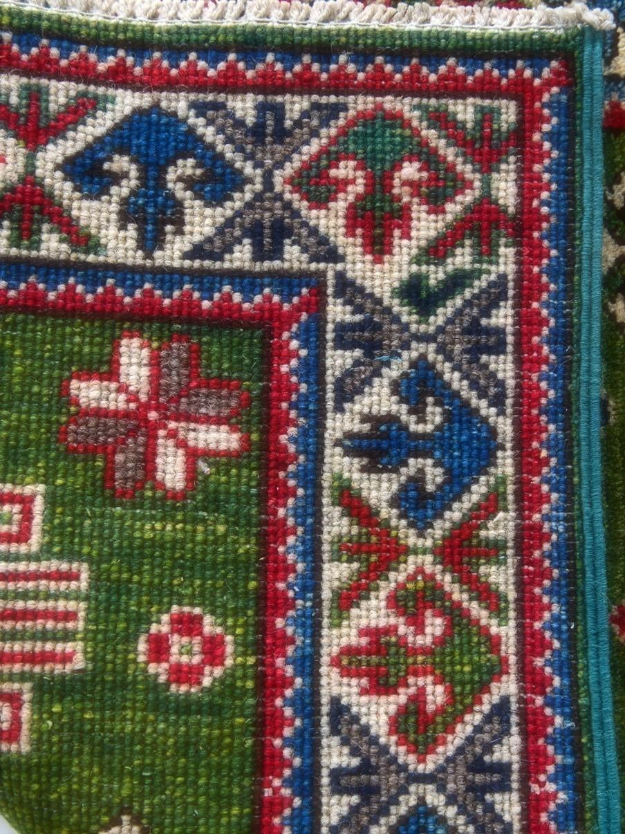 Detail image 12 of 12: 2' 1 x 2' 10 Hand Knotted Kazak Rug