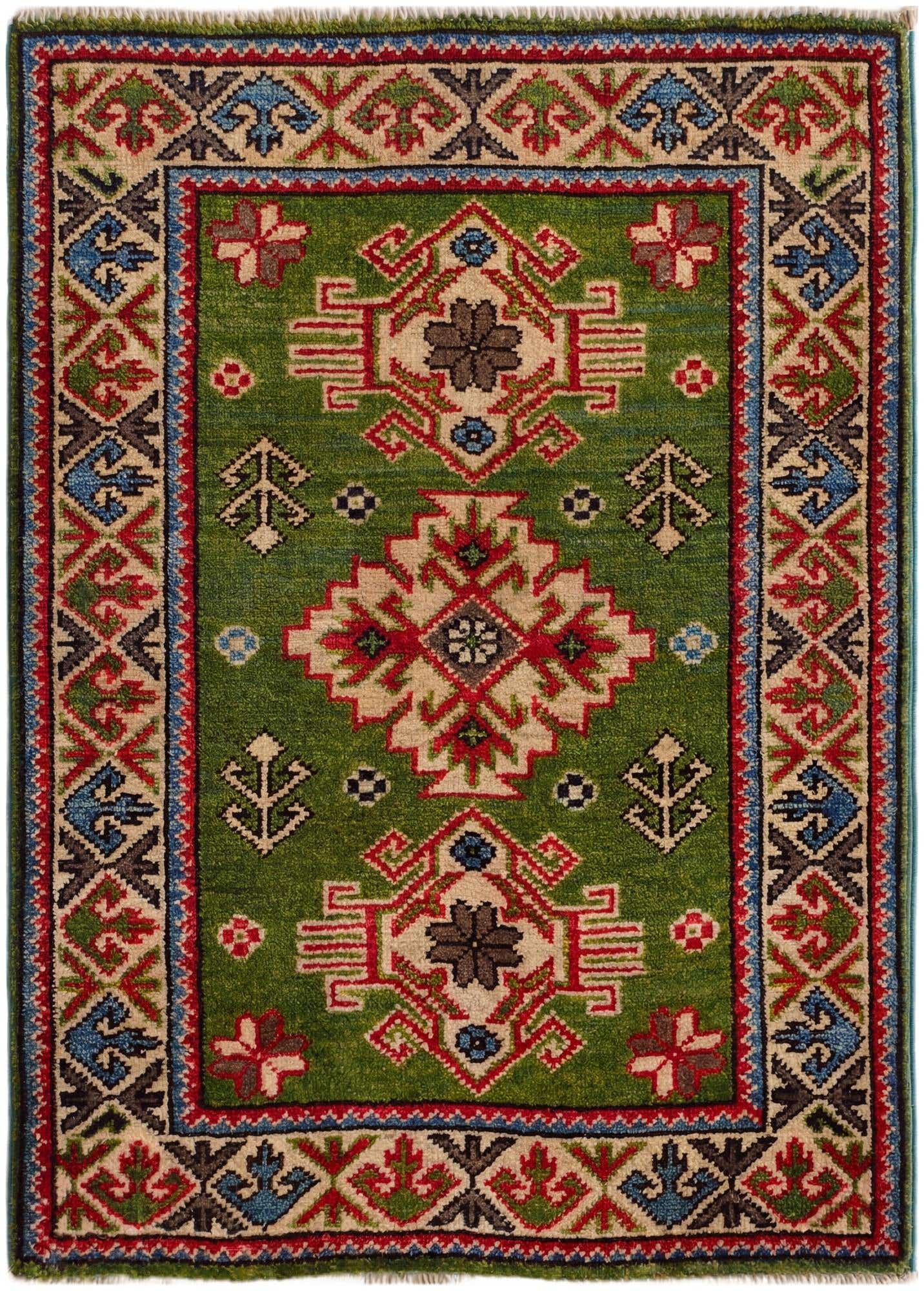 2' 1 x 2' 10 Hand Knotted Kazak Rug