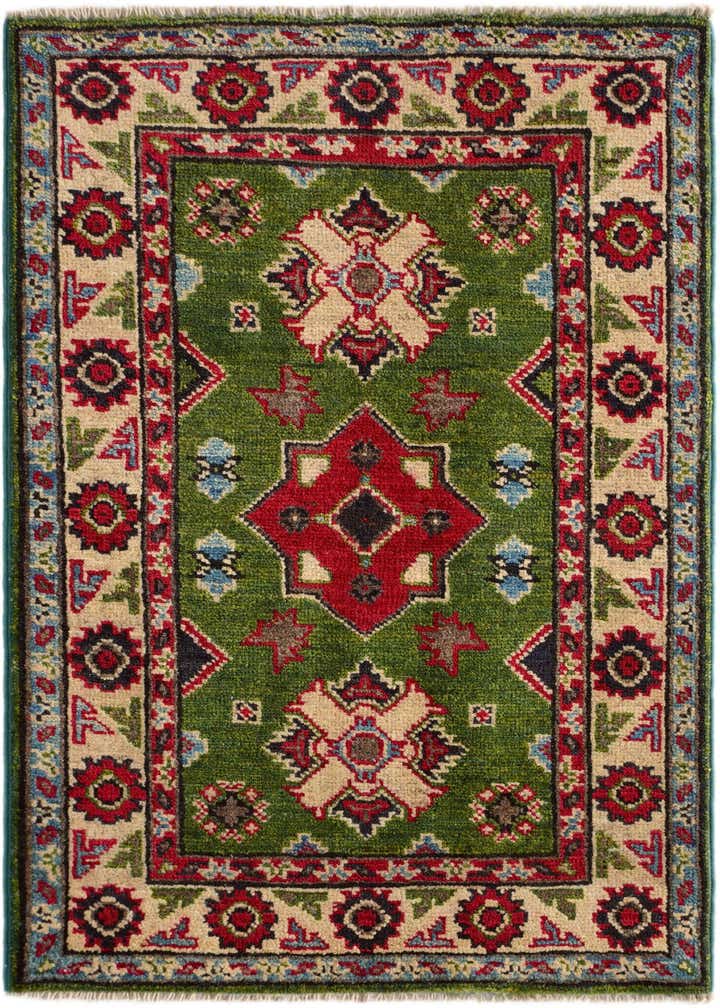 2' x 3' Hand Knotted Kazak Rug