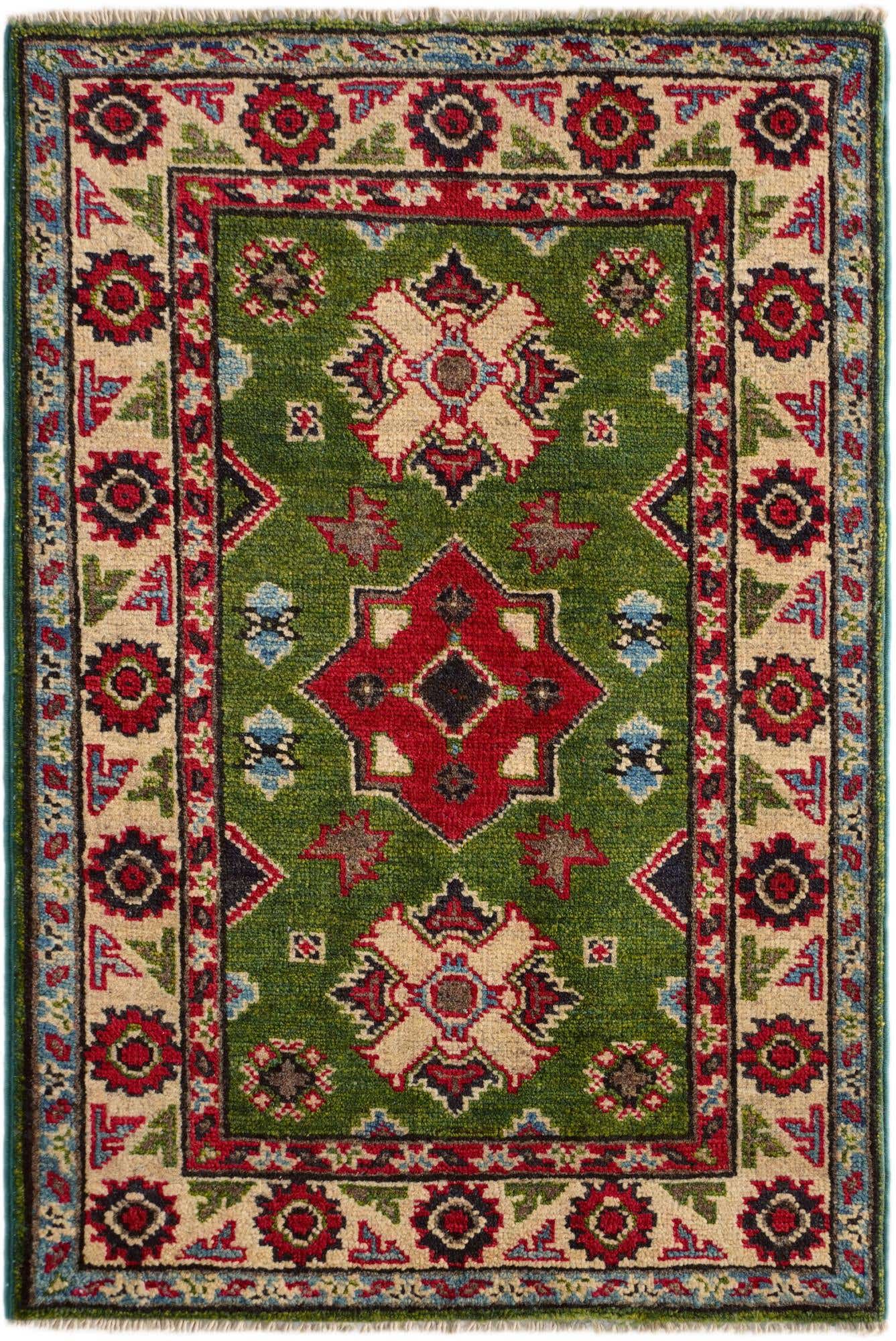 2' x 3' Hand Knotted Kazak Rug