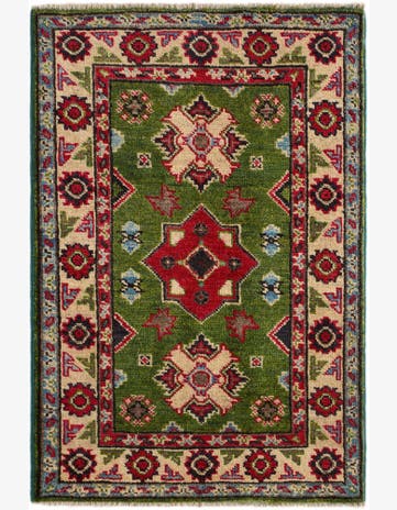 2' x 3' Hand Knotted Kazak Rug