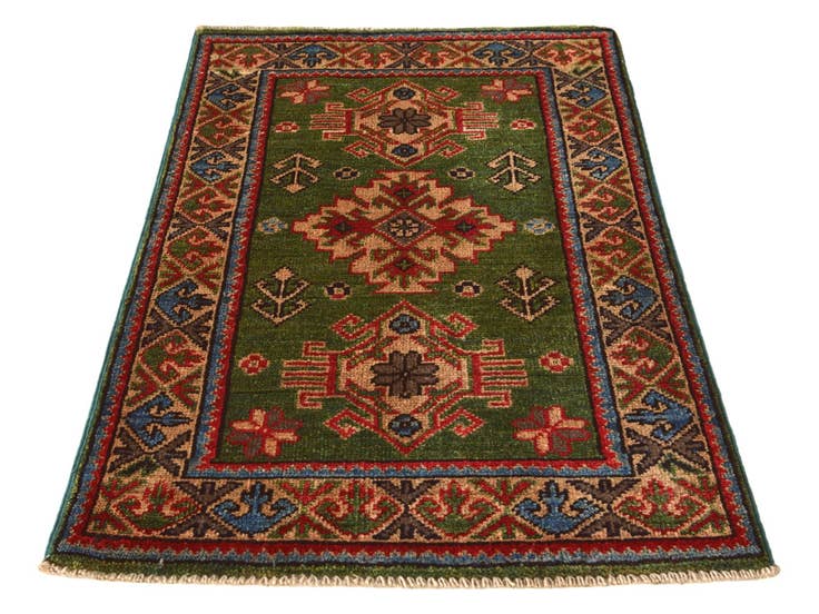 Detail image of 2' x 3' Hand Knotted Kazak Rug