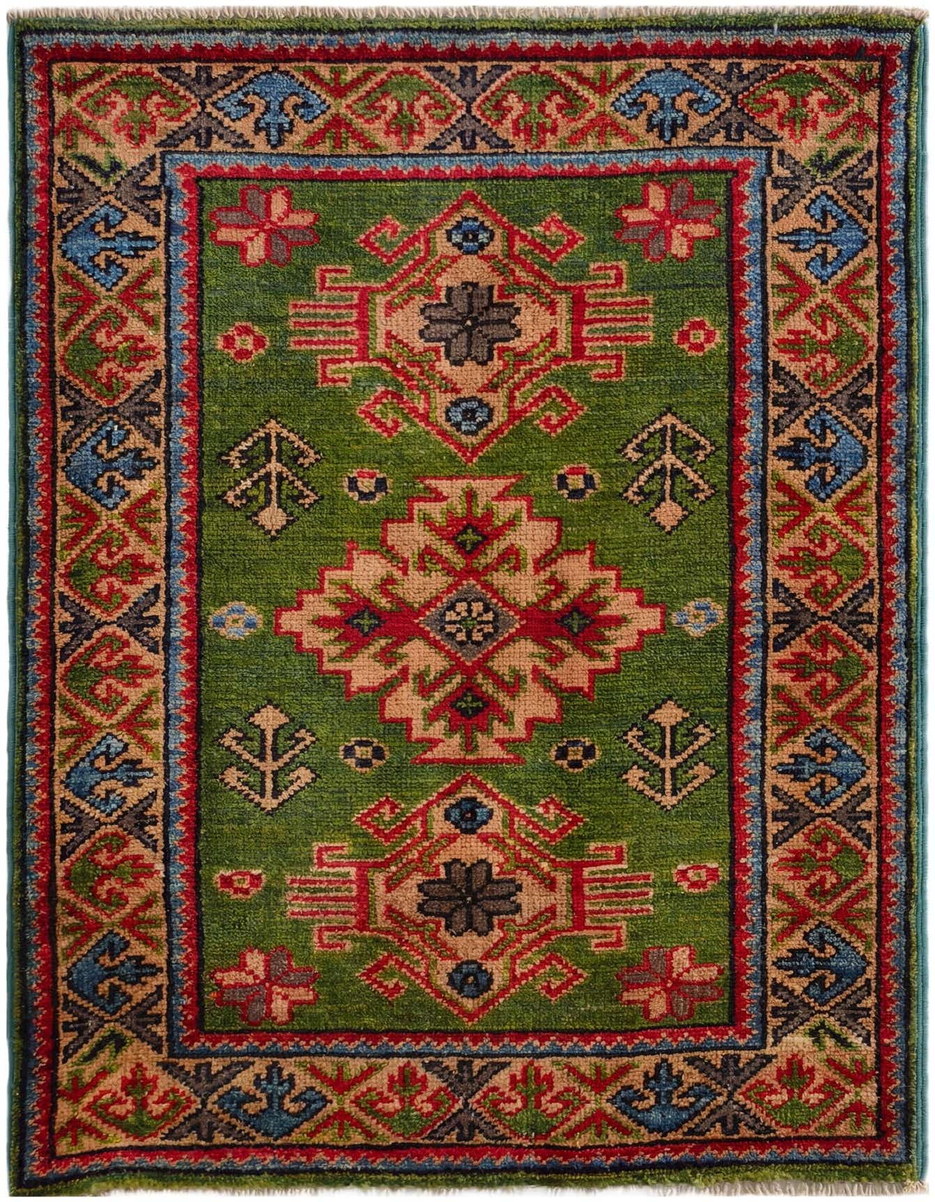 2' x 3' Hand Knotted Kazak Rug