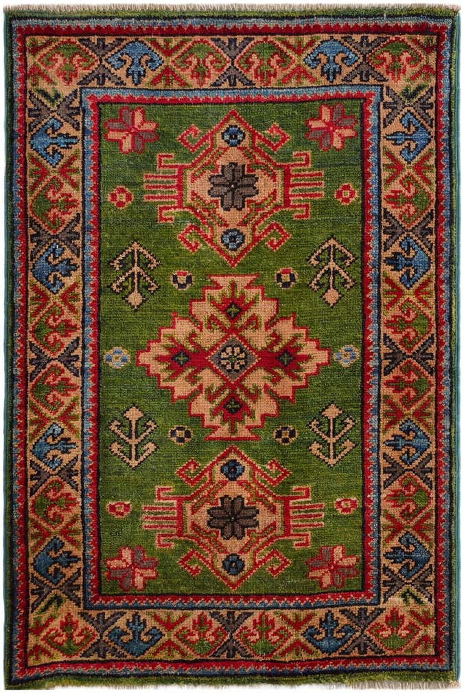2' x 3' Hand Knotted Kazak Rug