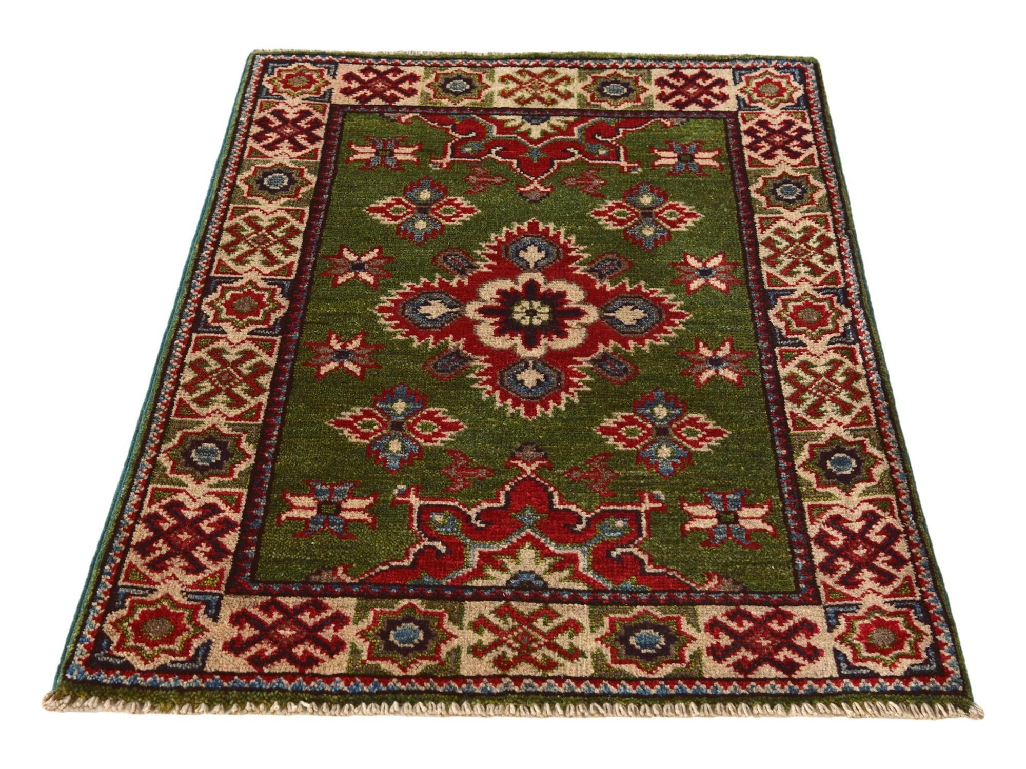 2' 1 x 2' 10 Hand Knotted Kazak Rug