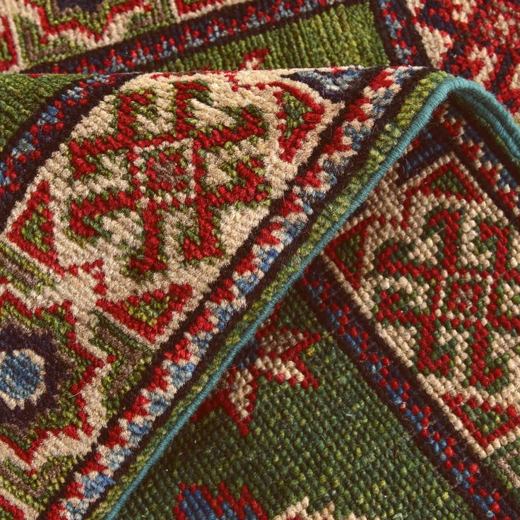 Detail image of 2' 1 x 2' 10 Hand Knotted Kazak Rug