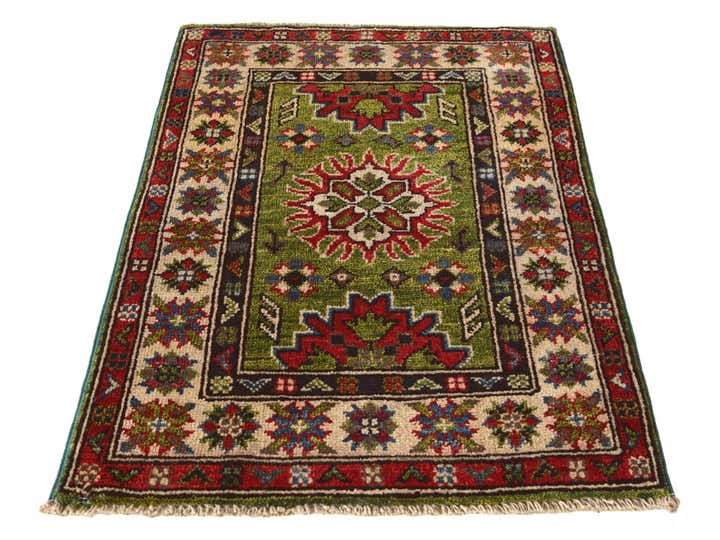 2' x 2' 11 Hand Knotted Kazak Rug