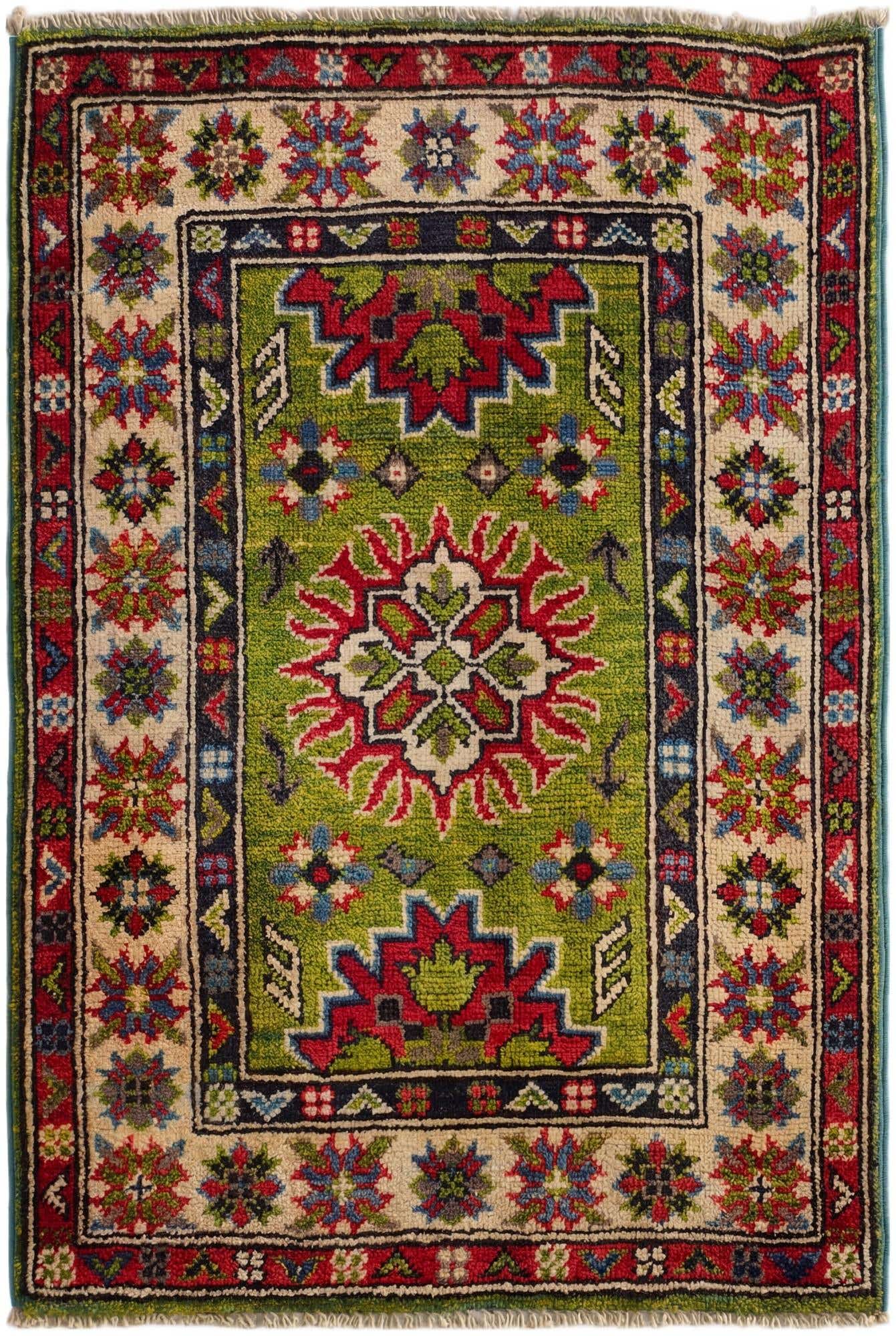 2' x 2' 11 Hand Knotted Kazak Rug