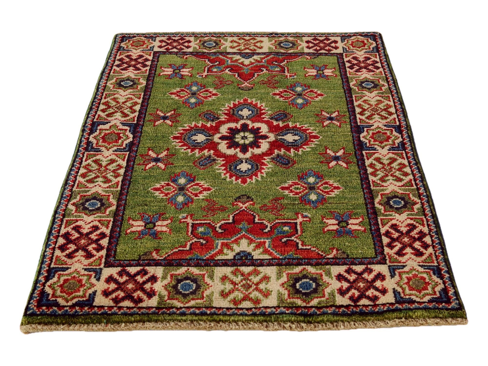 2' x 2' 11 Hand Knotted Kazak Rug