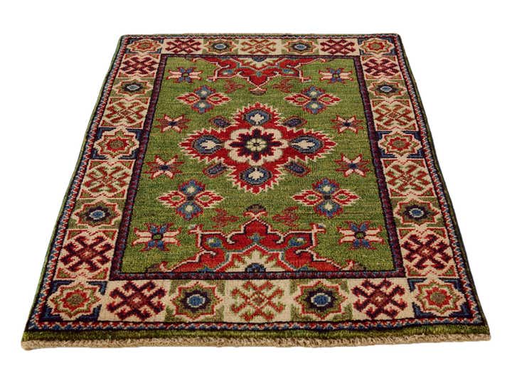 2' x 2' 11 Hand Knotted Kazak Rug