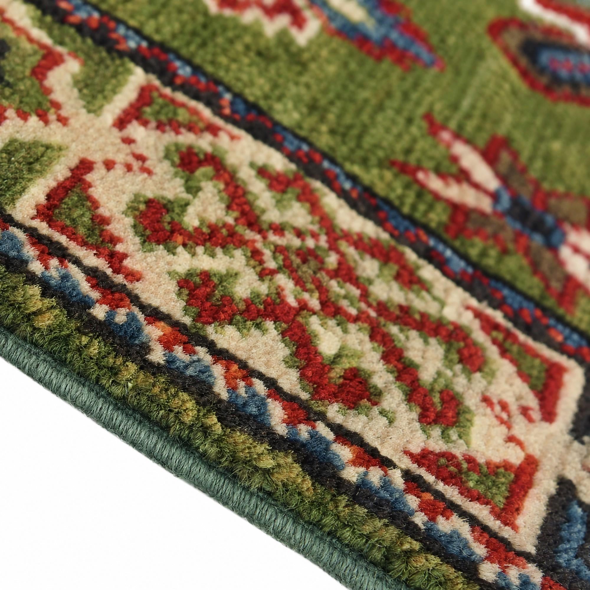 Detail image 8 of 12: 2' x 2' 11 Hand Knotted Kazak Rug