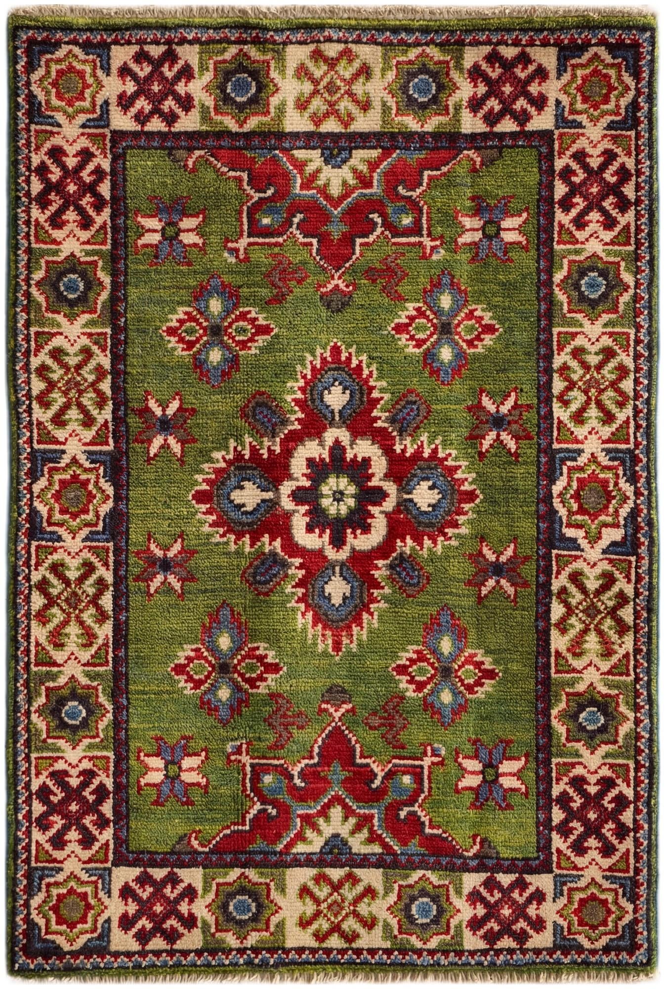 2' x 2' 11 Hand Knotted Kazak Rug