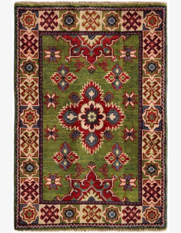 2' x 2' 11 Hand Knotted Kazak Rug
