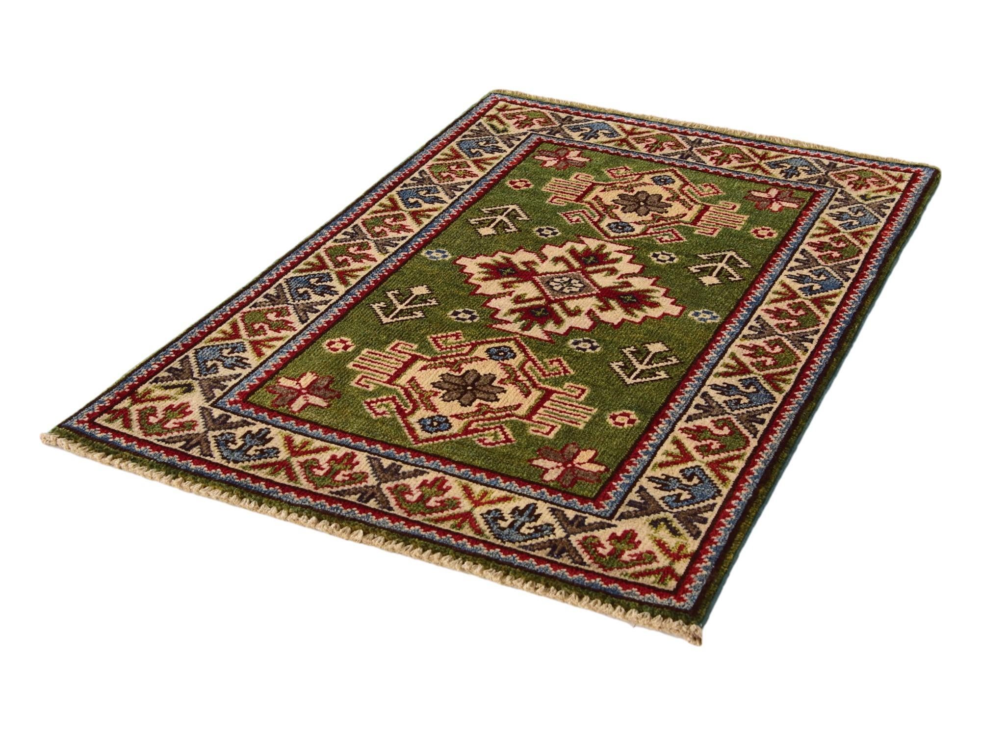 2' x 3' Hand Knotted Kazak Rug