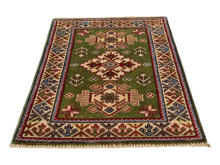 2' x 3' Hand Knotted Kazak Rug