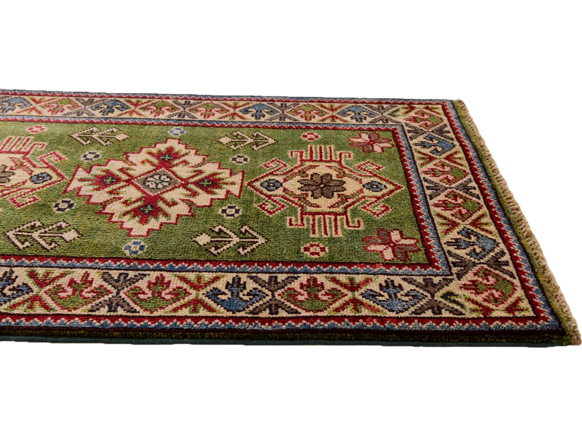 2' x 3' Hand Knotted Kazak Rug