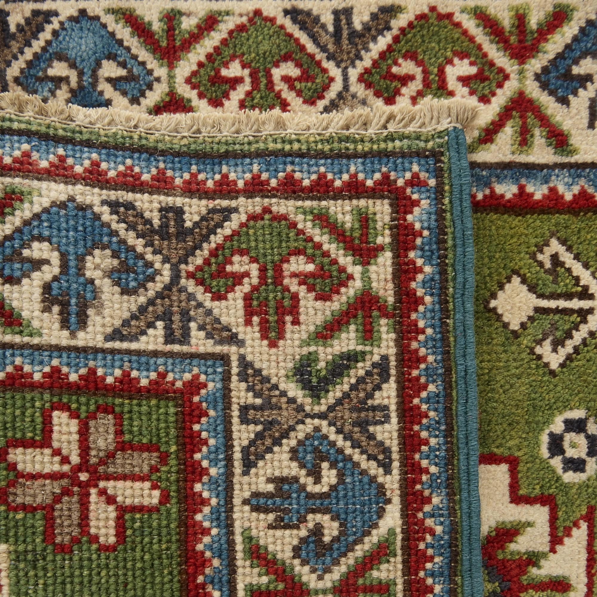 60cm x 90cm Hand Knotted Kazak Rug