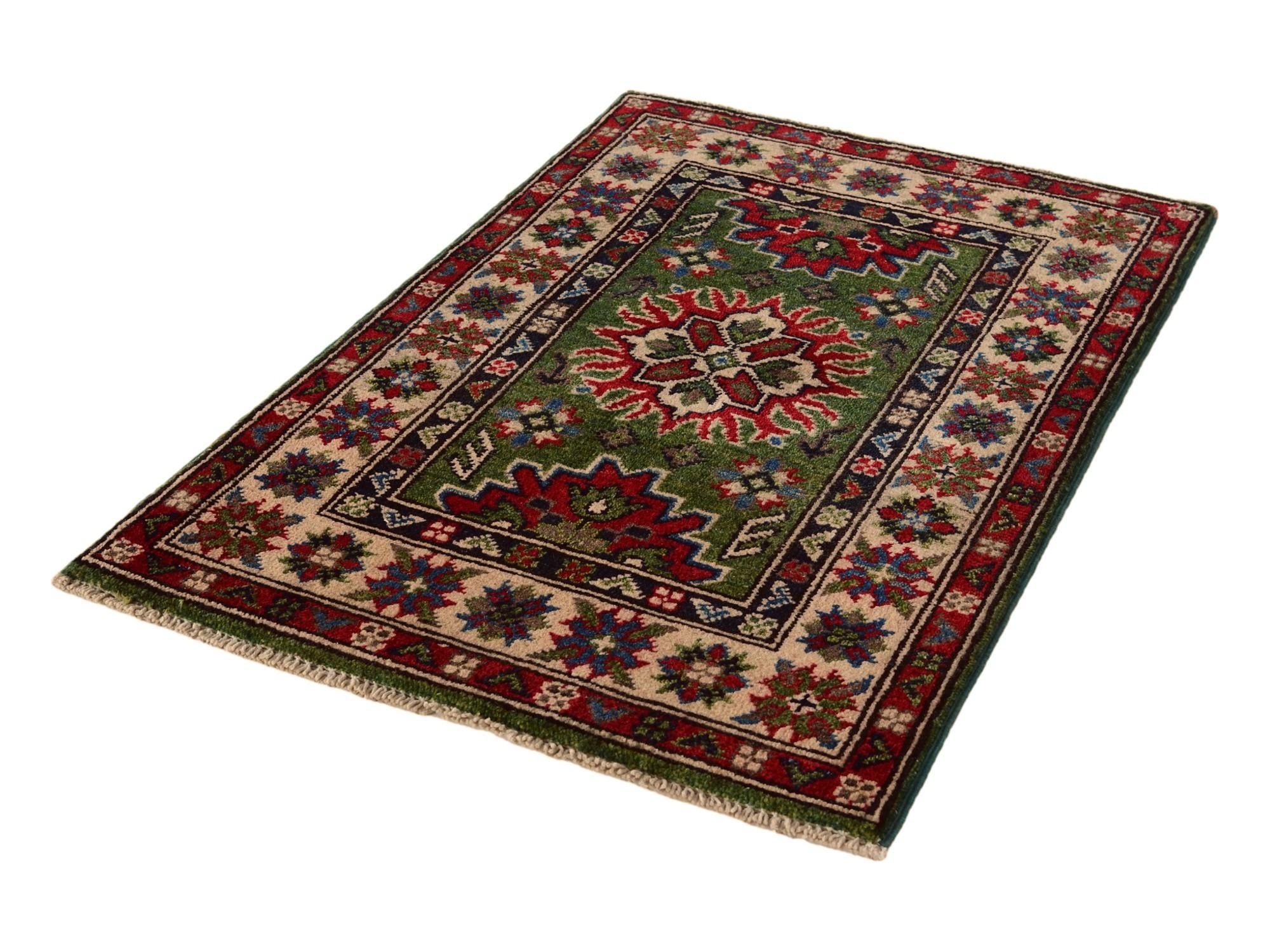 2' x 3' Hand Knotted Kazak Rug