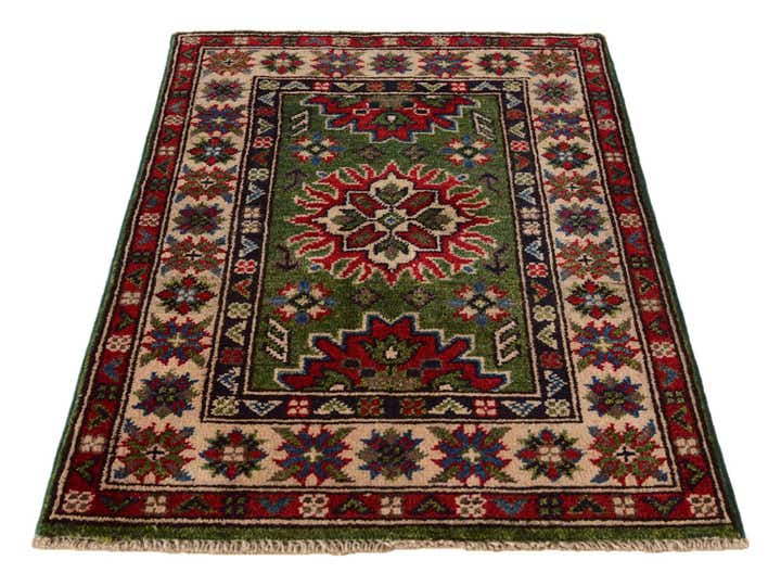 2' x 3' Hand Knotted Kazak Rug