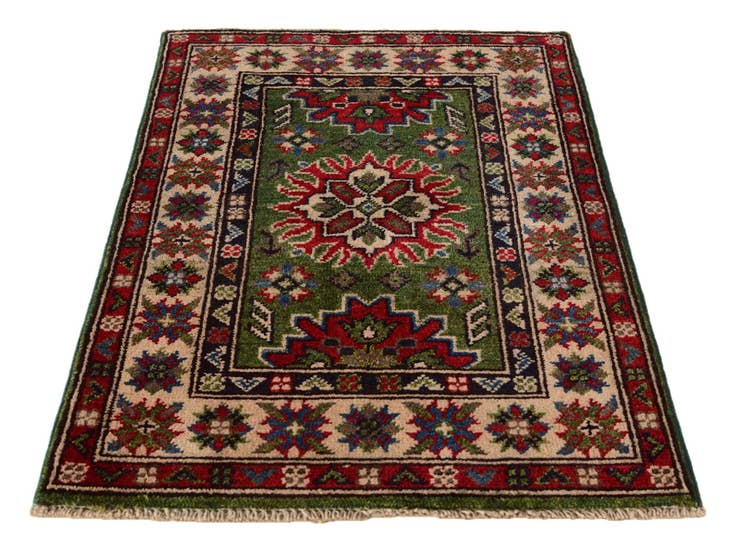 Detail image of 2' x 3' Hand Knotted Kazak Rug