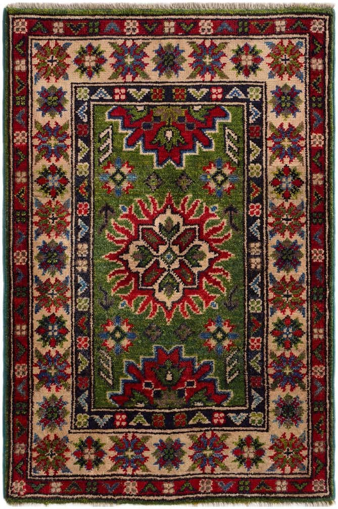 2' x 3' Hand Knotted Kazak Rug