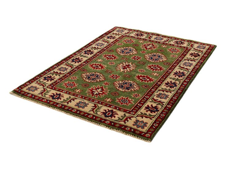 Detail image of 2' 10 x 4' Hand Knotted Kazak Rug