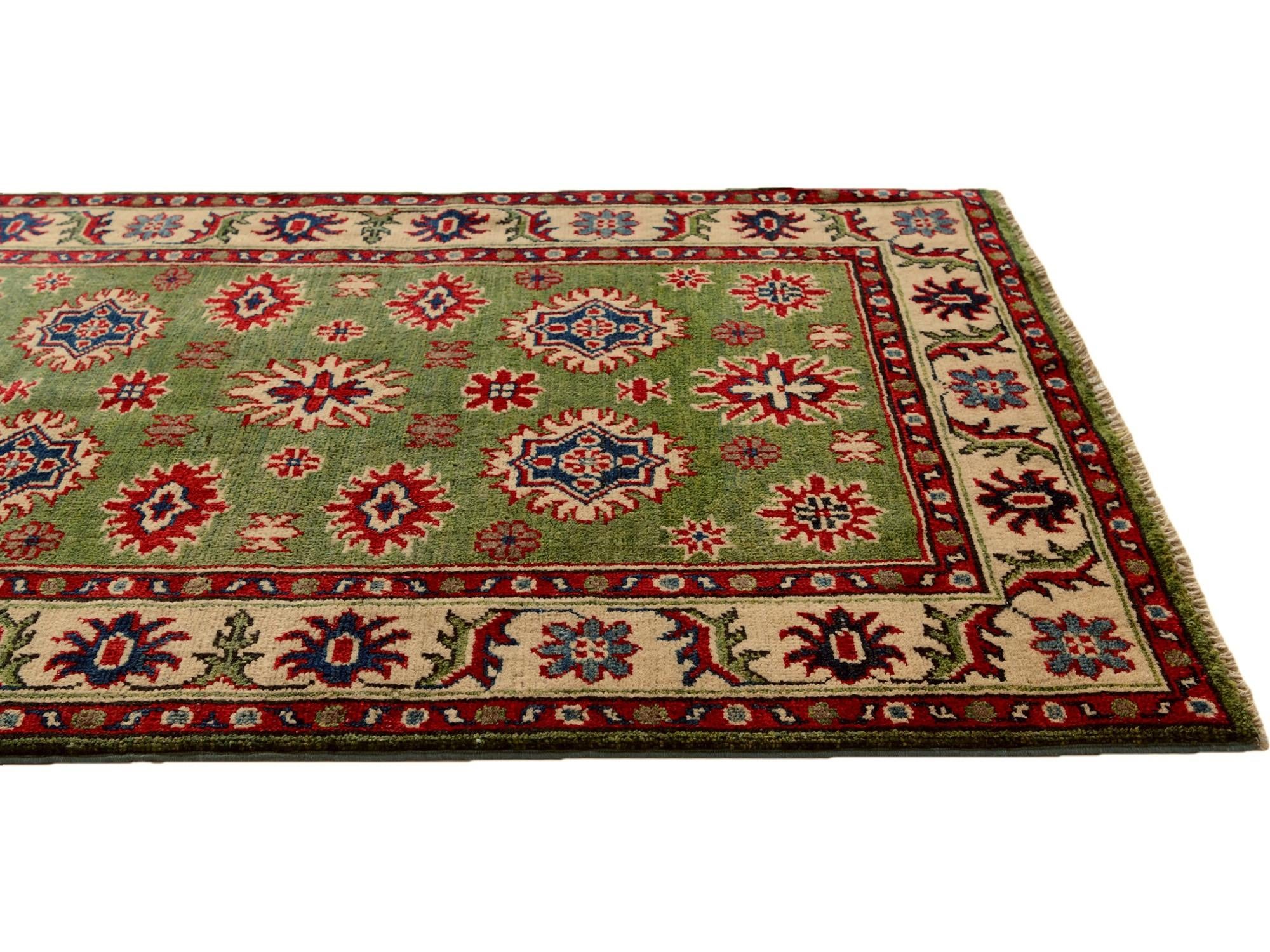 2' 10 x 4' Hand Knotted Kazak Rug