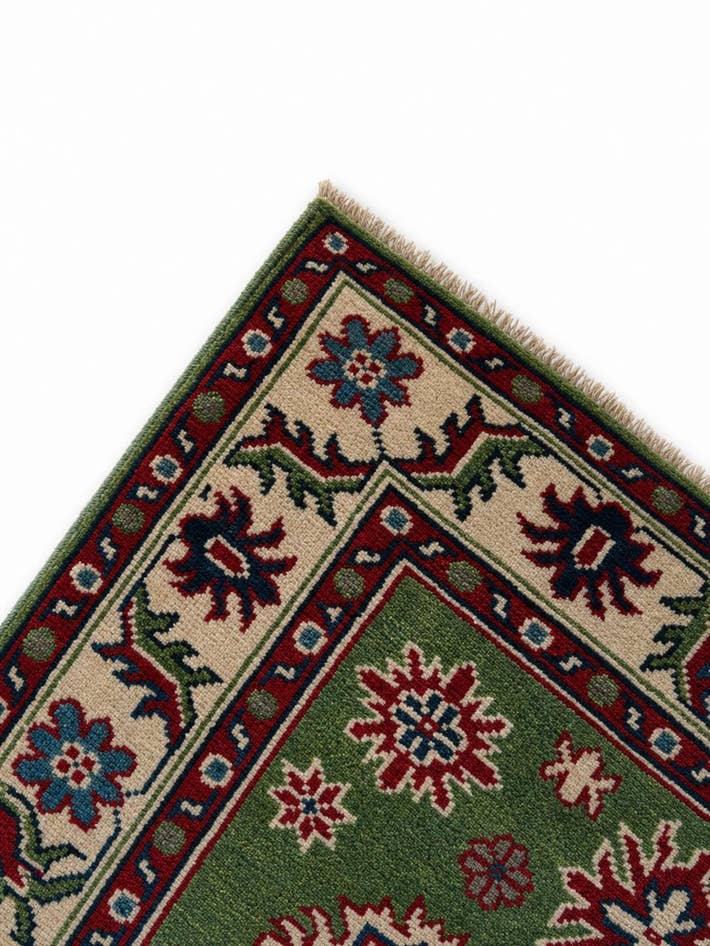 Detail image of 2' 10 x 4' Hand Knotted Kazak Rug