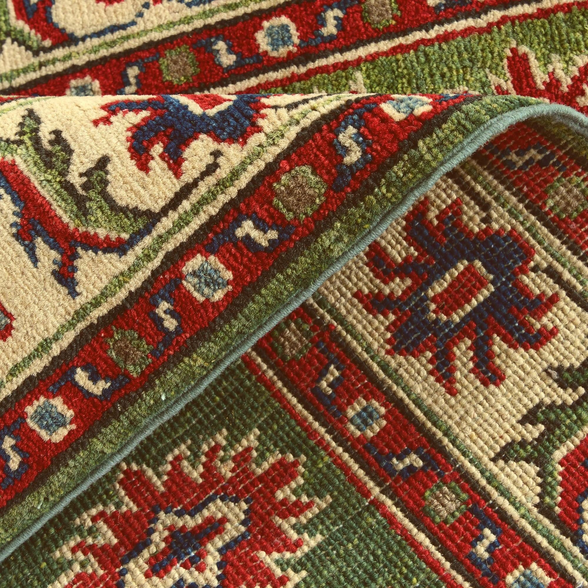 2' 10 x 4' Hand Knotted Kazak Rug
