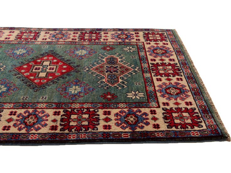 Detail image of 2' 9 x 4' Hand Knotted Kazak Rug