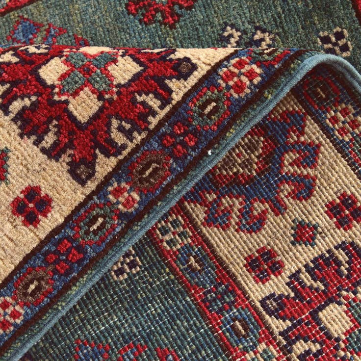 Detail image of 2' 9 x 4' Hand Knotted Kazak Rug