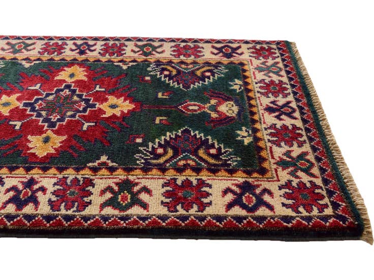 Detail image of 2' x 3' 1 Hand Knotted Kazak Rug