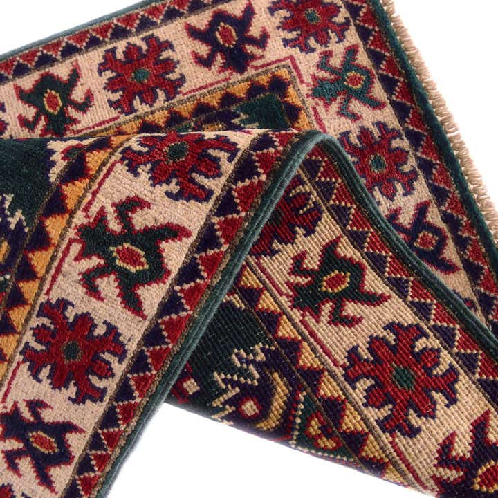 2' x 3' 1 Hand Knotted Kazak Rug