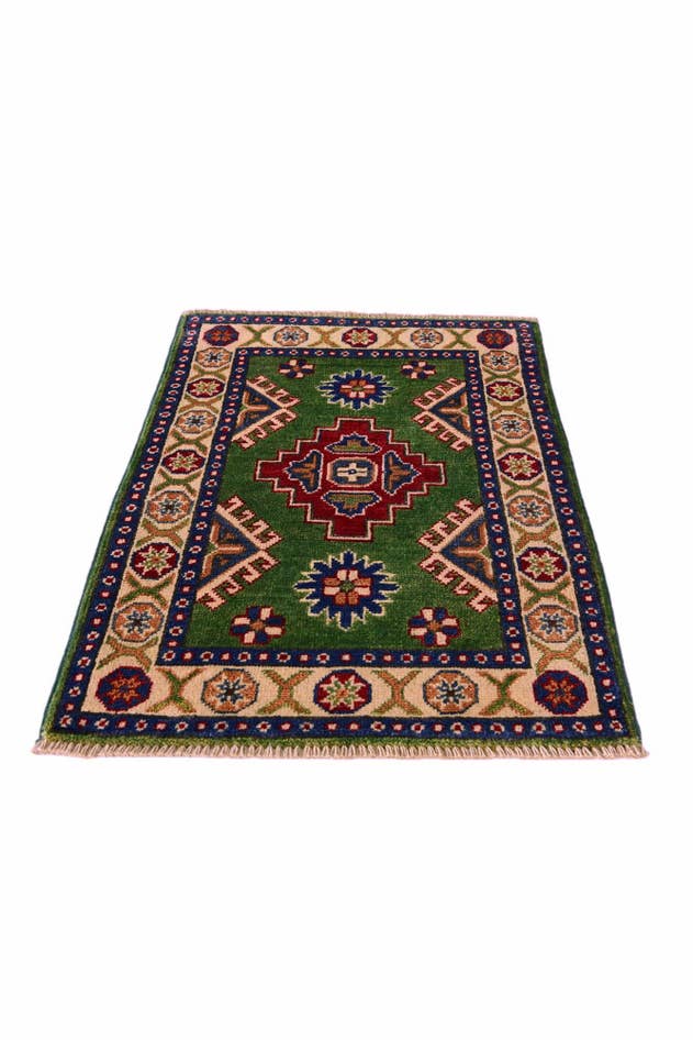 Detail image of 1' 11 x 2' 11 Hand Knotted Kazak Rug
